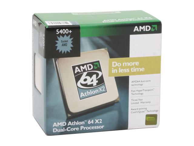 AMD Athlon 64 X2 5400+ Windsor Dual-Core 2.8 GHz Socket AM2 89W ADA5400CZBOX Processor