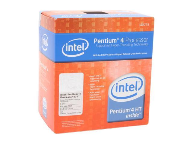 Intel Pentium 4 631 Cedar Mill Single Core 3.0 GHz LGA 775 86 (775_VR_CONFIG_05A) 65 (775_VR_CONFIG_06) BX80552631 Processor