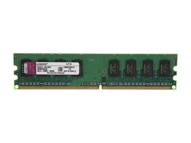 Kingston 1GB 240 Pin DDR2 SDRAM DDR2 667 (PC2 5300) Desktop Memory Model KVR667D2N5/1G