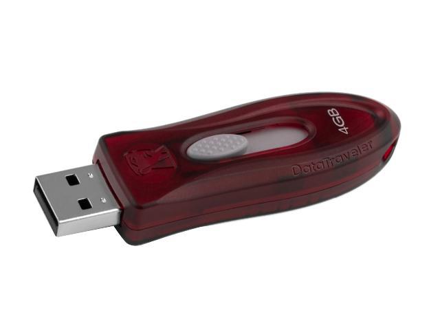 Kingston DataTraveler 110 (Red) 4GB Flash Drive (USB2.0 Portable) Model DT110R/4GB