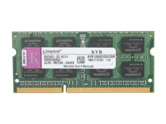 Kingston ValueRAM Model KVR1066D3SO/2GR  Laptop Memory