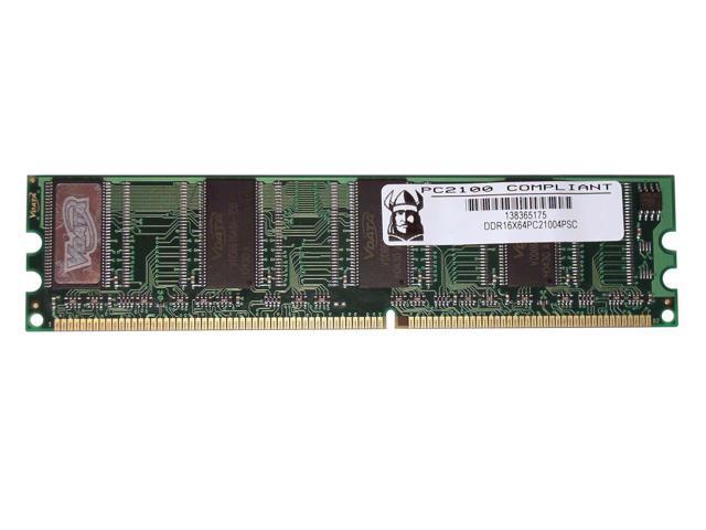 VIKING 128MB 184 Pin DDR SDRAM DDR 266 (PC 2100) System Memory Model VGDDR16X64PC2100