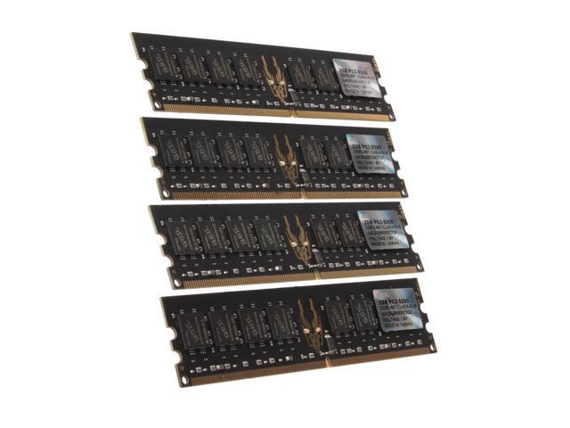 GeIL Black Dragon 8GB (4 x 2GB) 240 Pin DDR2 SDRAM DDR2 667 (PC2 5300) Quad Channel Kit Desktop Memory Model GB28GB5300C5QC