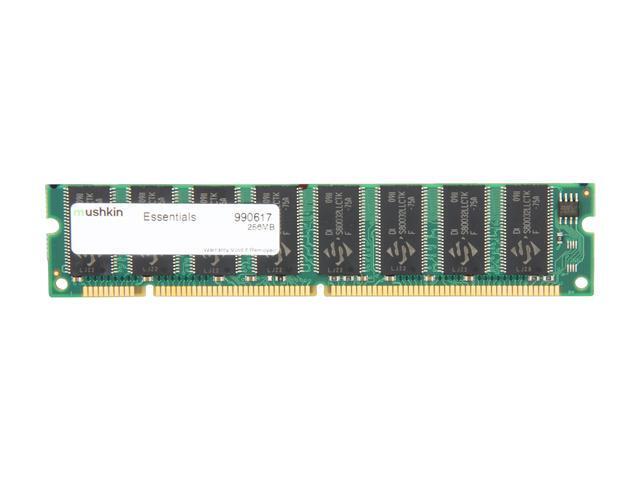 Mushkin Enhanced Essentials 256MB 168-Pin SDRAM PC 133 Desktop Memory Model 990617