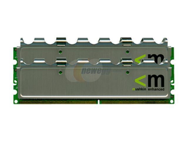 mushkin Enhanced Performance 2GB (2 x 1GB) 240 Pin DDR2 SDRAM  Unbuffered DDR2 667 (PC2 5300) Dual Channel kit System Memory