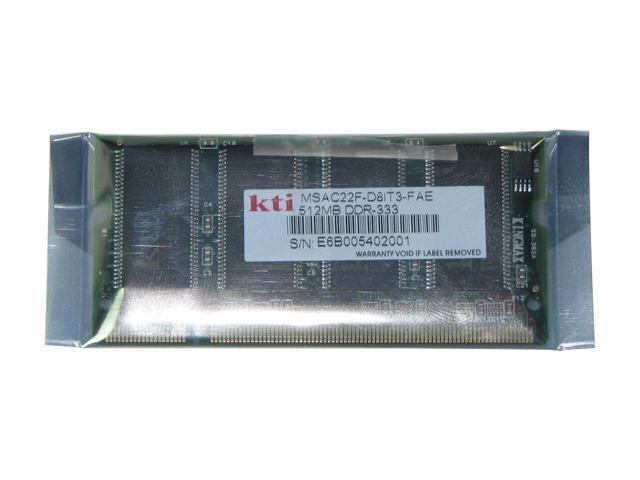 KINGMAX 512MB 200-Pin DDR SO-DIMM DDR 333 (PC 2700) Laptop Memory Model MSAC22F-KI