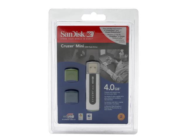 SanDisk Cruzer Mini 4GB Flash Drive (USB2.0 Portable) Model SDCZ2 4096 A10