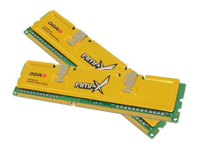 Wintec AMPX 4GB (2 x 2GB) 240-Pin DDR3 SDRAM DDR3 1333 (PC3 10666) Dual Channel Kit Desktop Memory Model 3AXH1333C9WS4GK