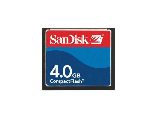 SanDisk 4GB Compact Flash (CF) Flash Card Model SDCFB 4096 A10