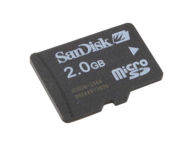 SanDisk 2GB MicroSD Flash Card Model SDSDQ 2048   Flash Memory