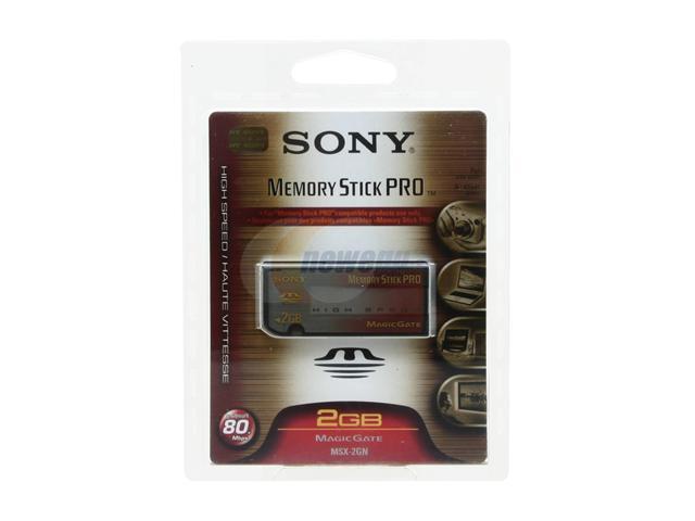 SONY 2GB Memory Stick Pro (MS Pro) Flash Media Model MSX 2GN