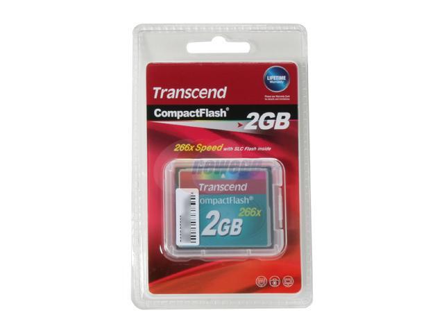 Transcend 2GB Compact Flash (CF) Flash Card Model TS2GCF266