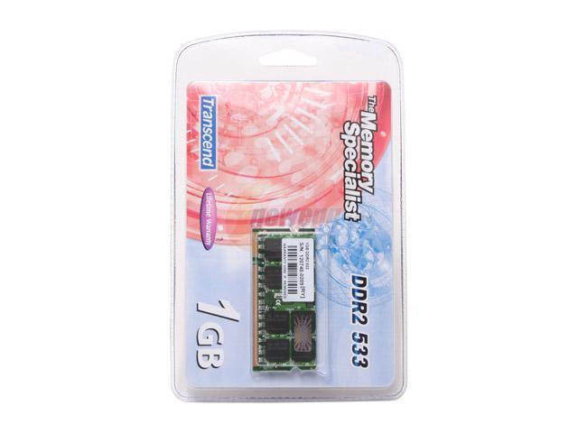 Transcend 1GB 200-Pin DDR2 SO-DIMM DDR2 533 (PC2 4200) Laptop Memory Model TS533N2-1024