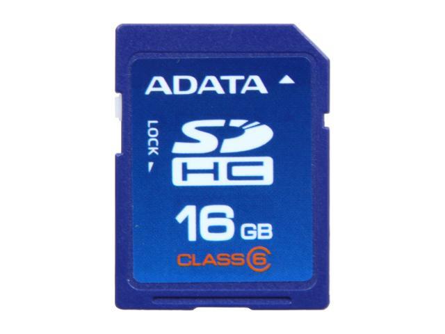 ADATA 16GB Class 6 Secure Digital High Capacity (SDHC) Flash Card Model TurboSD SDHC 16G