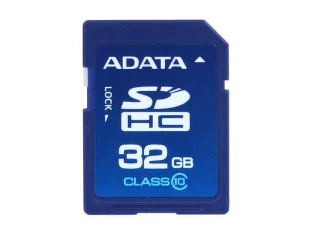 ADATA 32GB Class 10 Secure Digital High Capacity (SDHC) Flash Card Model ASDH32GCL10 R