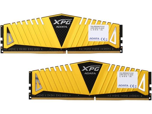 ADATA XPG Z1 8GB (2 x 4GB) 288-Pin DDR4 SDRAM DDR4 3000 (PC4 24000 ...