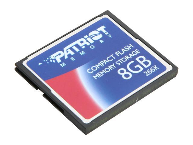 Patriot 8GB Compact Flash (CF) 266X Flash Card Model PSF8G266CF