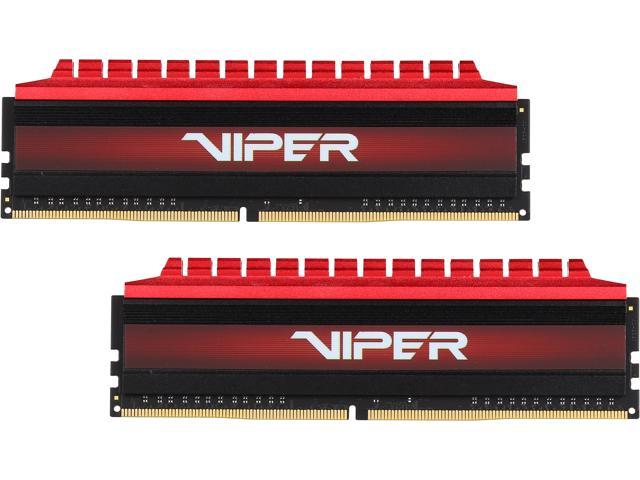 Patriot Viper 4 8GB (2 x 4GB) 288 Pin DDR4 SDRAM DDR4 2800 (PC4 22400) Extreme Performance Memory, Black Sides / Red Top Model PV48G280C6K