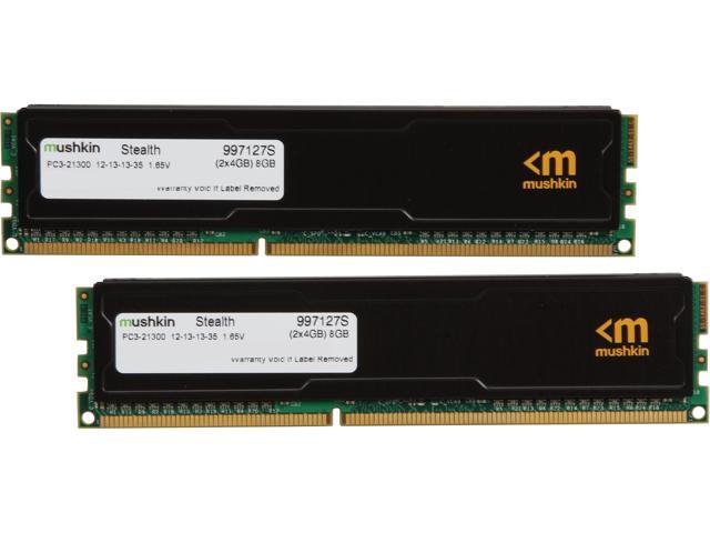 Mushkin Enhanced Stealth 8GB (2 x 4GB) 240 Pin DDR3 SDRAM DDR3 2666 (PC3 21300) Desktop Memory Model 997127S