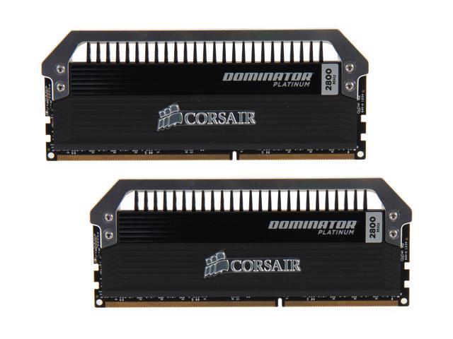 CORSAIR Dominator Platinum 8GB (2 x 4GB) 240 Pin DDR3 SDRAM DDR3 2800 (PC3 22400) Desktop Memory Model CMD8GX3M2A2800C12