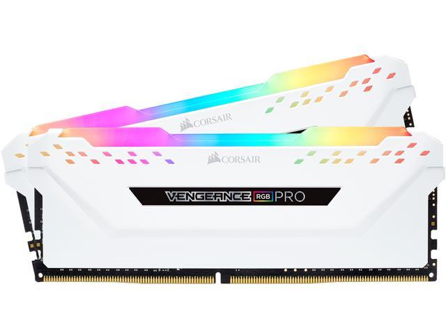 CORSAIR Vengeance RGB Pro 16GB (2 x 8GB) 288-Pin DDR4 SDRAM DDR4 3200 (PC4 25600) Desktop Memory, CMW16GX4M2C3200C16W