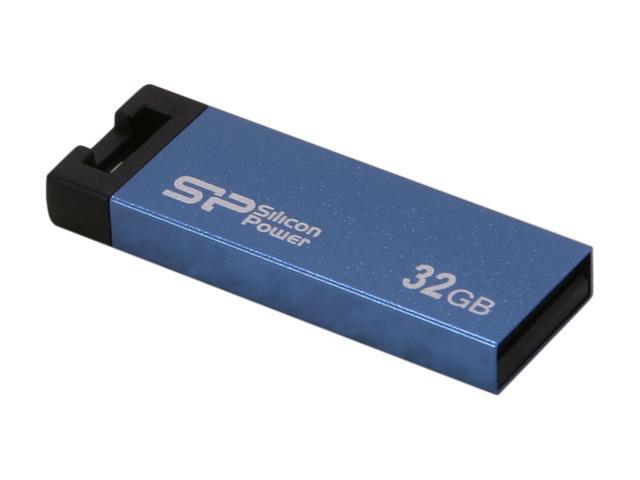 Silicon Power Touch 835 32GB USB 2.0 Flash Drive (Blue) Model SP032GBUF2835V1B