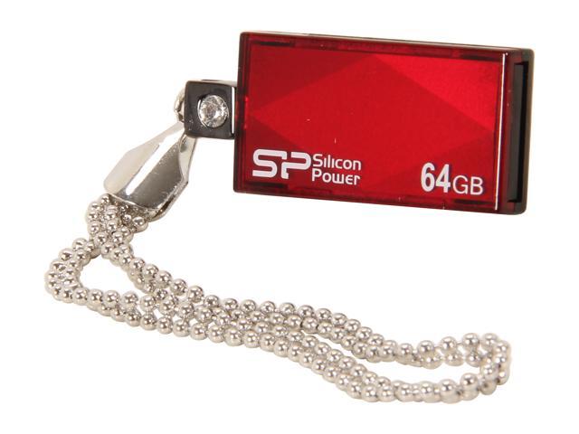 Silicon Power Touch 810 64GB Waterproof USB 2.0 Flash Drive Model SP064GBUF2810V1R