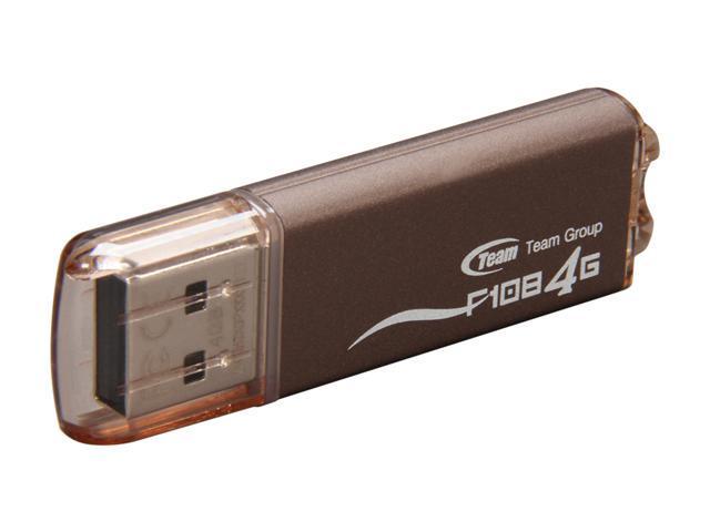 Team F108 4GB USB 2.0 Flash Drive (Brown) Model TG004GF108CX