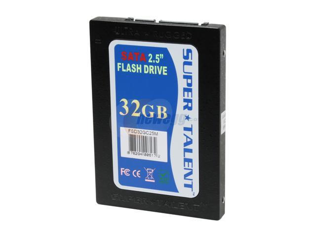 SUPER TALENT 2.5" 32GB SATA Internal Solid State Drive (SSD) FSD32GC25M