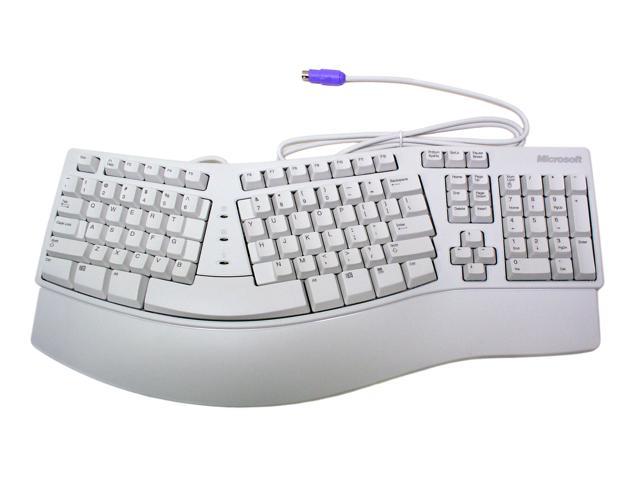 white ergonomic keyboard and mouse        <h3 class=