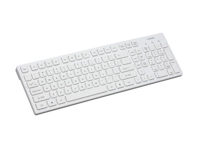 i-rocks KR-6401-WH WHITE 103 Normal Keys USB Wired Slim Chocolate Key ...