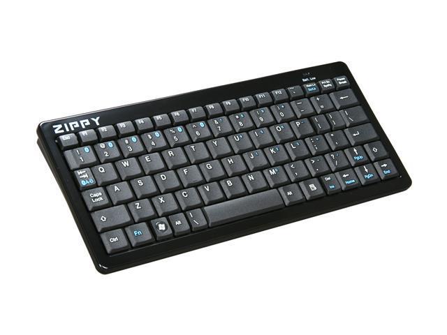 ZIPPY BT 500 (BK) Black Bluetooth Wireless Mini Keyboard