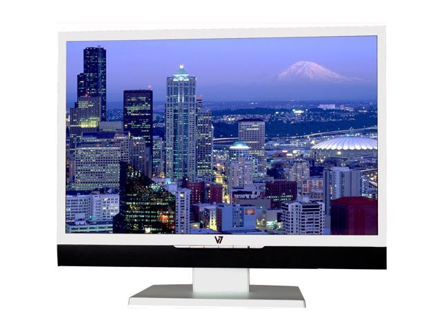 V7 R22W02 Silver Black 22" 5ms Widescreen LCD Monitor 280 cd/m2 700:1 Built in Speakers