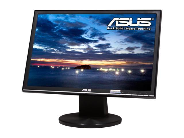 Refurbished ASUS VW195T PB Black 19" 5ms  Widescreen LCD Monitor 300 cd/m2 2000 :1 ASCR Built in Speakers, B Grade, Light Scratches On the Screen and / or Bezel