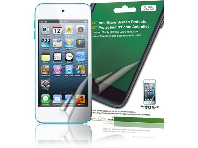 Green Onions Supply AG+ Anti Glare Screen Protector for iPod touch, 5th Generation (2 Pack)