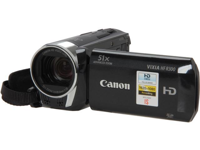 Refurbished: Canon Vixia HF R300 Full HD Flash Memory Camcorder with
