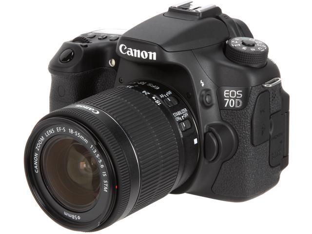 Canon EOS 70D 8469B009 Digital SLR Cameras Black with 18
