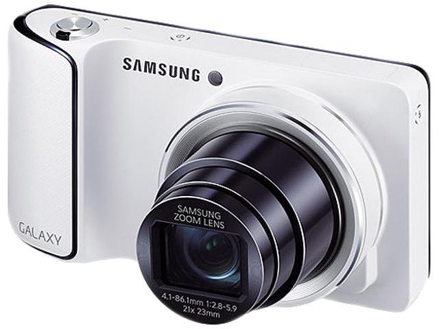 Open Box SAMSUNG GC120 (VZ) White 21X Optical Zoom Galaxy Camera Verizon 4G LTE Connected