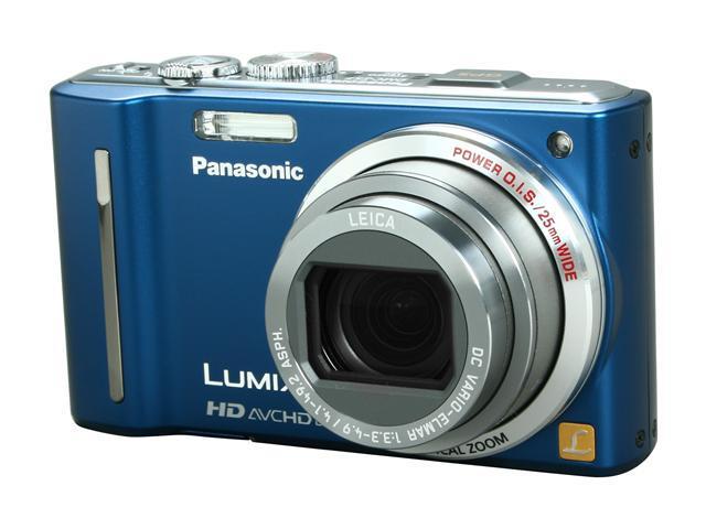 Panasonic DMC ZS7A Blue 12.1 MP 12X Optical Zoom 25mm Wide Angle Digital Camera