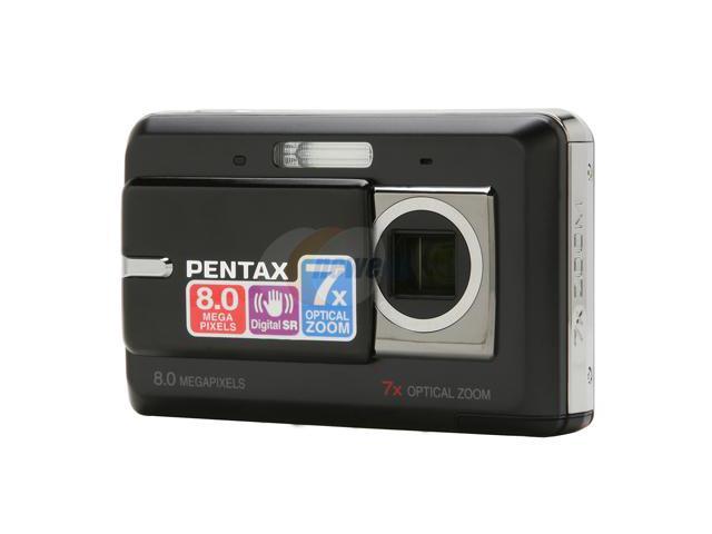 PENTAX Optio Z10 Black 8.0 MP 7X Optical Zoom Digital Camera