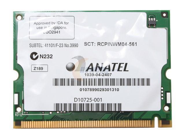 Intel WM3B2915AGNAXF Mini PCI Wireless Adapter for Notebooks