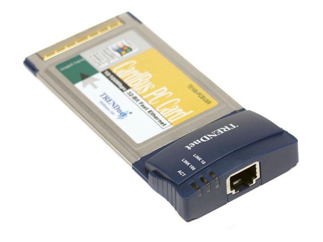 TRENDnet TE100-PCBUSR 10/100Mbps 32-Bit CardBus Fast Ethernet Card with Xpress Port
