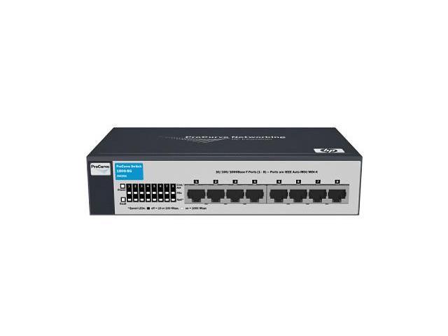 HP J9029A 10/100/1000Mbps ProCurve Switch 1800 8G 8 RJ 45 10/100/1000 ports (IEEE 802.3 Type 10Base T, IEEE 802.3u Type 100Base T, IEEE 802.3ab Type 1000Base T) 144 KB Packet Buffer
1 MB RAM/ROM capacity
1 MB F