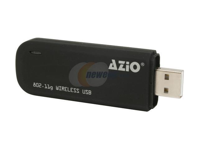 AZiO AWU254 802.11g 54Mbps Wireless Pen Adapter IEEE 802.11b/g USB 2.0 Up to 54Mbps Wireless Data Rates