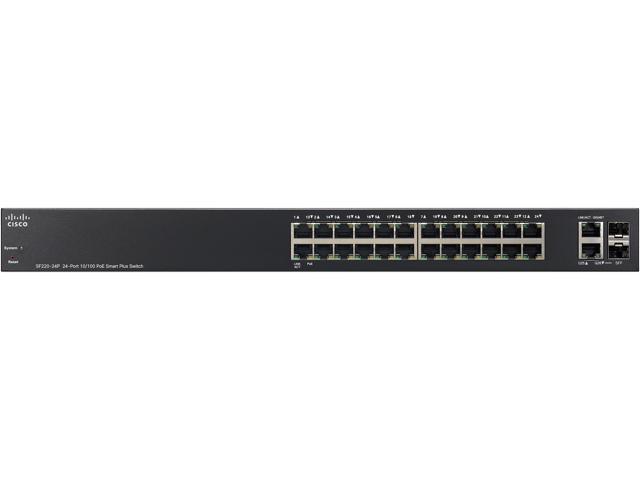 Cisco Small Business SF220-24P 24-Port 10/100 PoE Smart Plus Switch