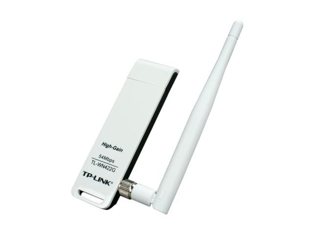 TP LINK TL WN422G High Gain Wireless Adapter IEEE 802.11b/g USB 2.0 Up to 54Mbps Wireless Data Rates 