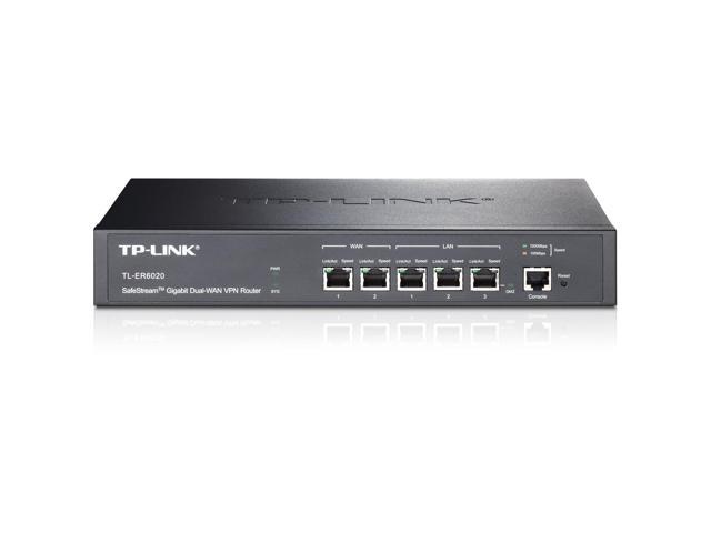 TP LINK SafeStream TL ER6020 Gigabit Dual WAN VPN Router 2 x 10/100/1000Mbps WAN Ports 2 x 10/100/1000Mbps LAN Ports
