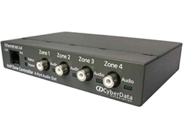 Open Box CyberData 011171 SIP enabled IP Paging V3 Zone Controller with 4 Port Audio Out