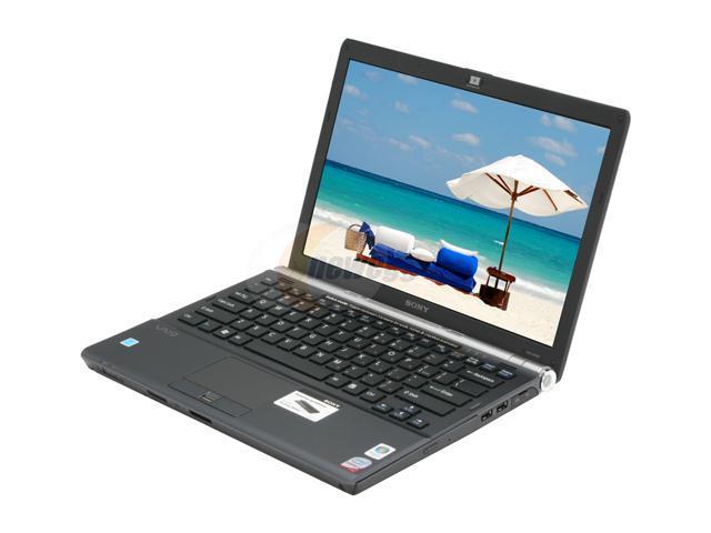 SONY Laptop VAIO SR Series VGN SR190PCB Intel Core 2 Duo P8600 (2.40 GHz) 2 GB Memory 250 GB HDD Intel GMA 4500MHD 13.3" Windows XP Professional + Vista Business RDVD