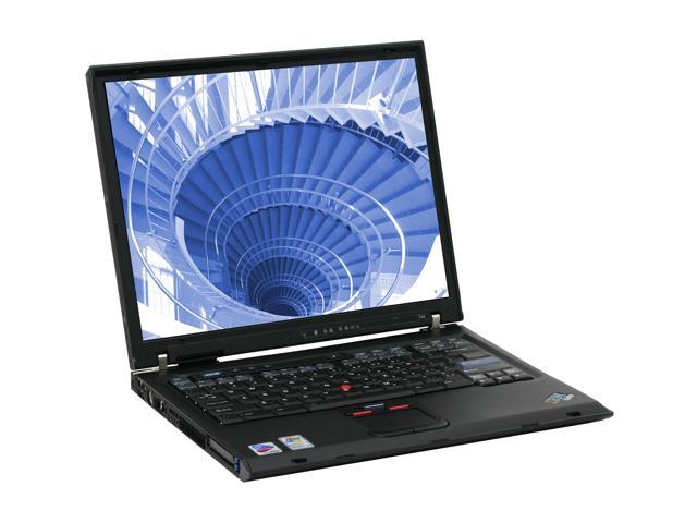 ThinkPad Laptop ThinkPad T42 Intel Pentium M 735 (1.70 GHz) 512 MB Memory 60 GB HDD ATI Mobility Radeon 9600 15.0" Windows XP Professional